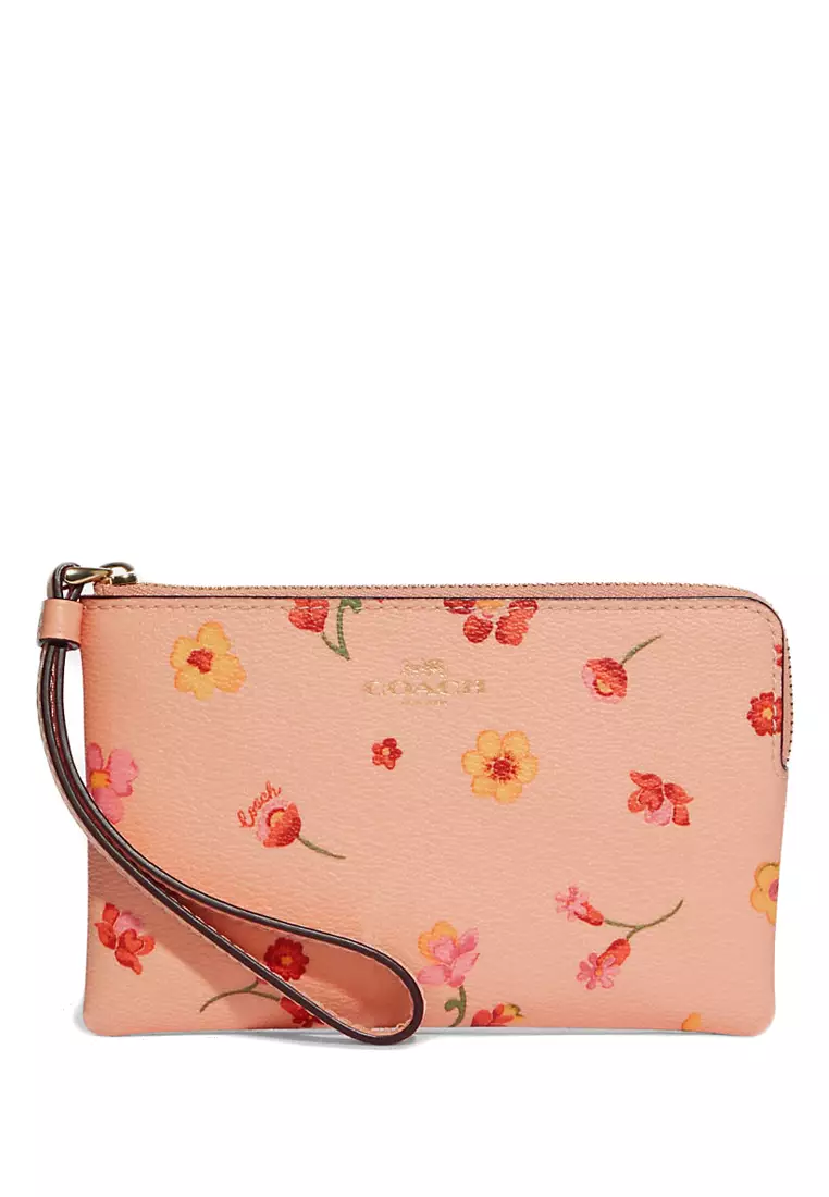 Buy Coach Coach Corner Zip Wristlet With Mystical Floral Print Faded