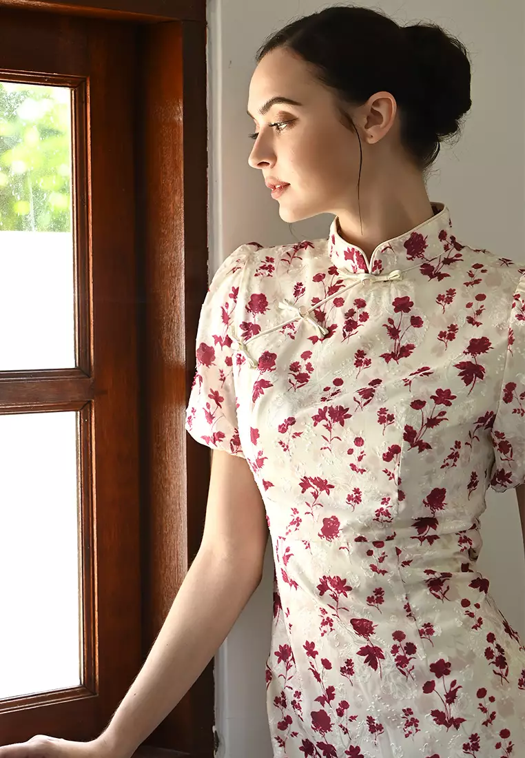 旗袍迷你连衣裙