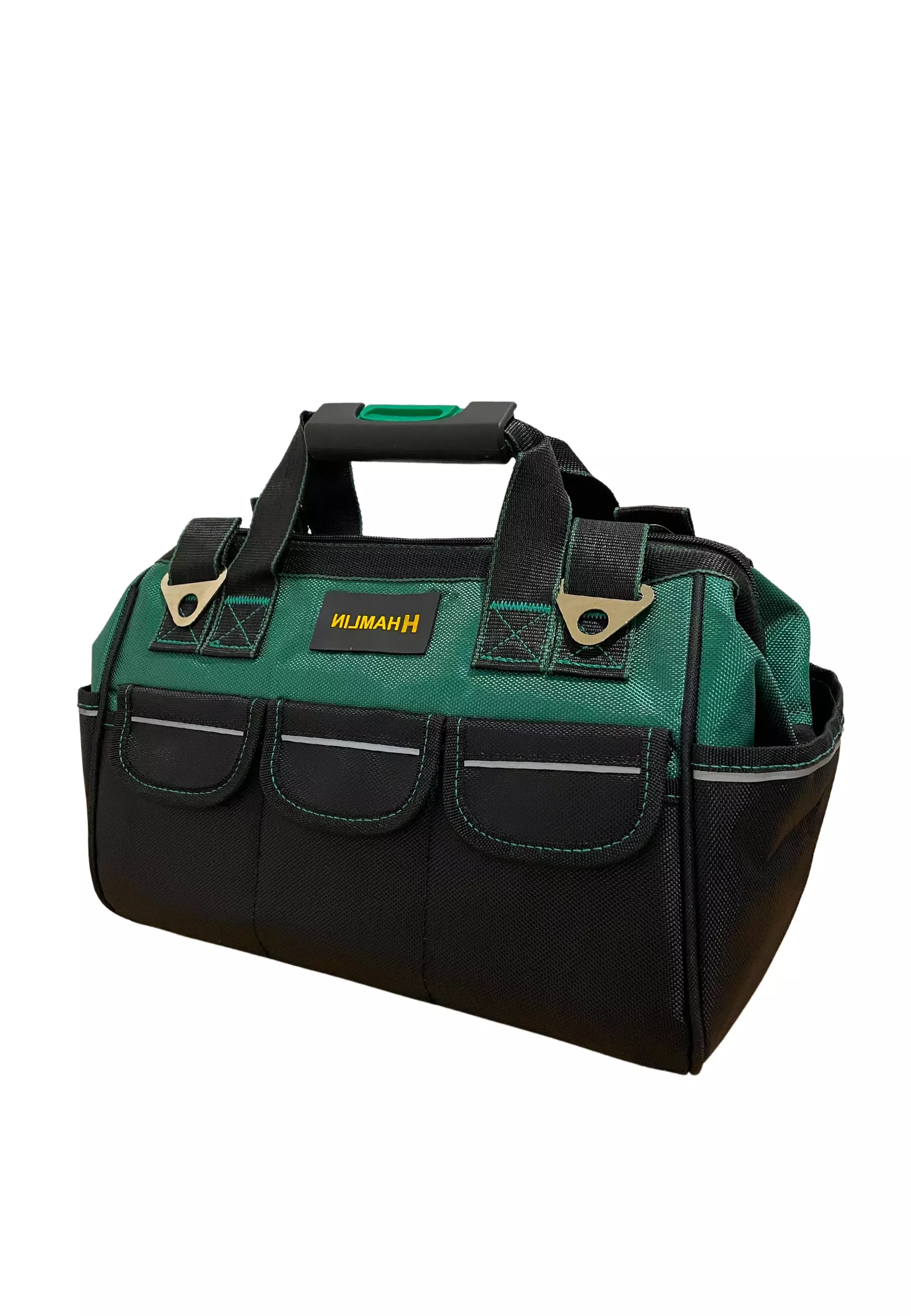 Hulmos Tas Perkakas Pria Storage Tool Bag Waterproof 14 Inch With Reflective Strips Material Oxford PE ORIGINAL - Green