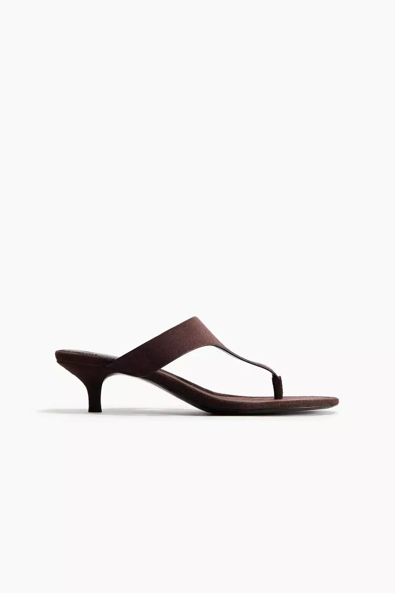 Kitten-heeled sandals