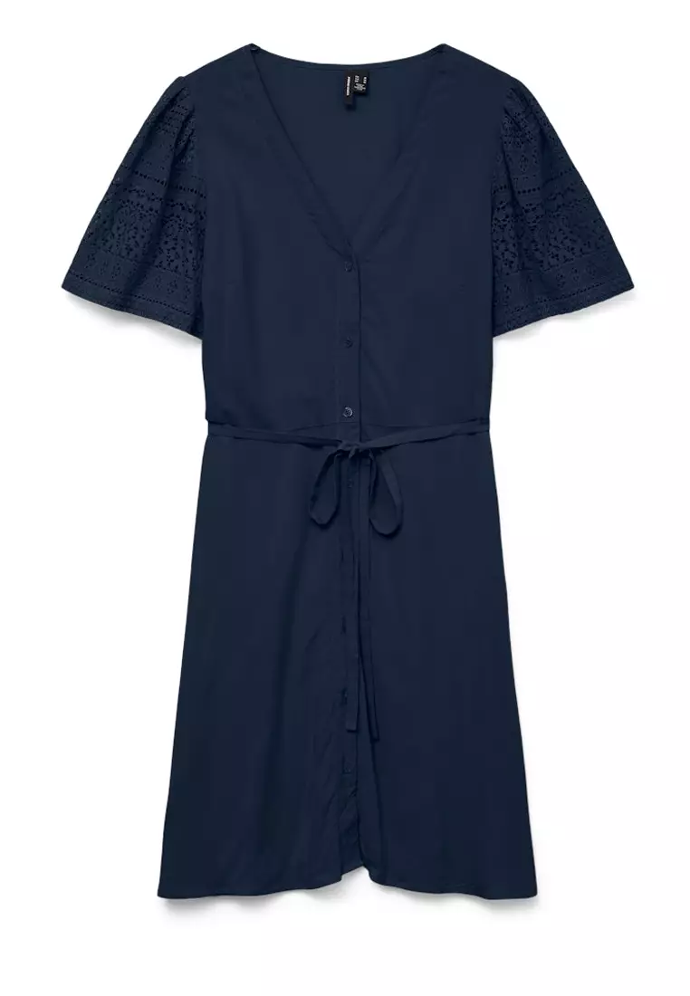 Short Sleeves Short Shirt Dress