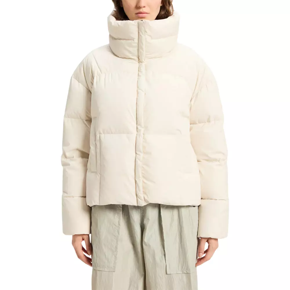 Harmonie Crop Short Down Jacket Women Light Beige