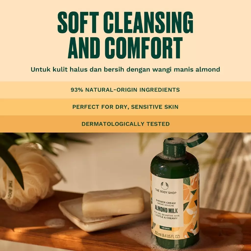 Almond Milk Shower Cream Shower Gel 250ml