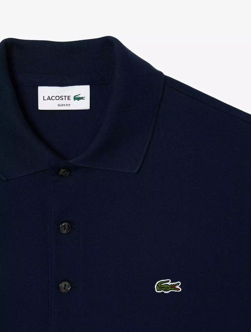 Slim Fit Stretch Piqué Polo Shirt - Blue