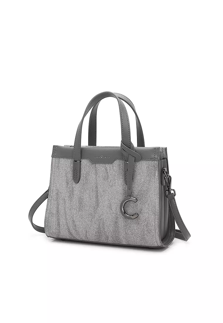 Women's Top Handle Bag / Sling Bag / Crossbody Bag / Shoulder Bag - Dark Grey