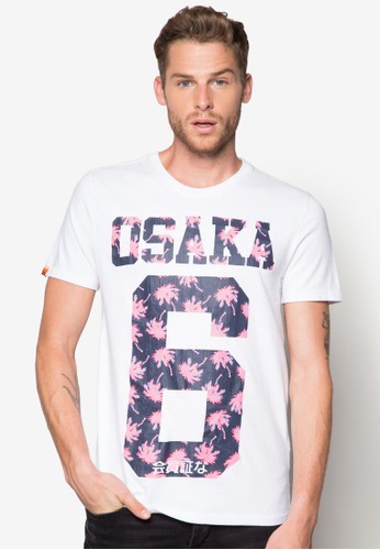 『Osaka』棕櫚印花圓領TEE, esprit台灣官網服飾, 印圖T恤