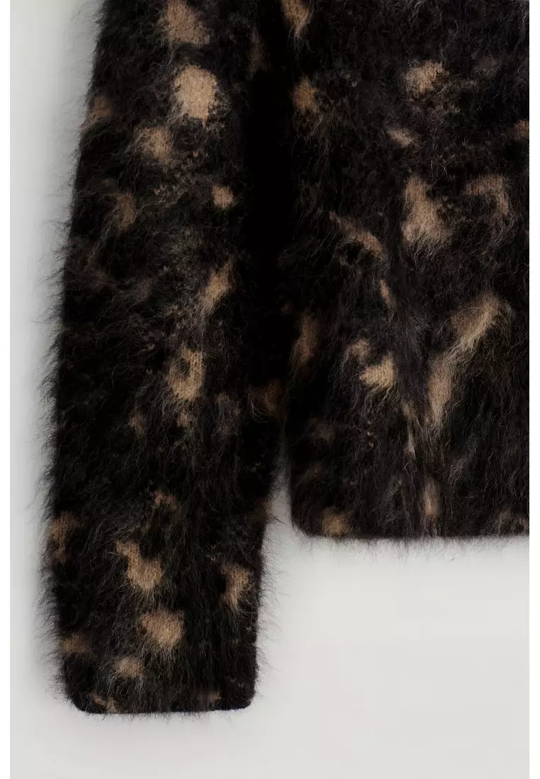 ANIMAL-JACQUARD MERINO WOOL JUMPER