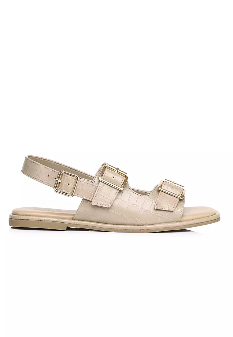Discount on Milliot & Co.  shoes - SKU: Avery Double Strap Slingback Sandals