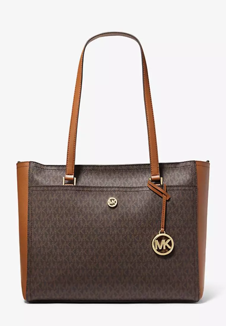 Michael Kors Maisie Large Logo 3-in-1 Tote Bag Brown