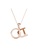 Her Jewellery gold DO Pendant (Rose Gold) - Made with Swarovski Crystals 5EC8BAC8555BB0GS_3