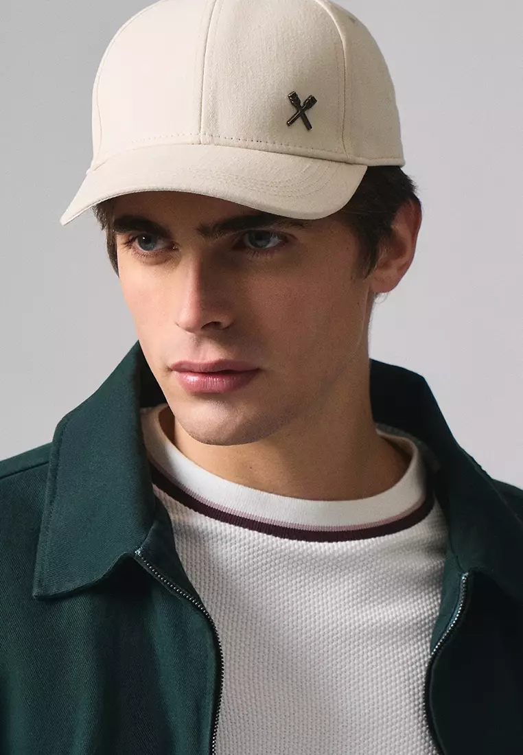 Baseball Cap With Metal Oar