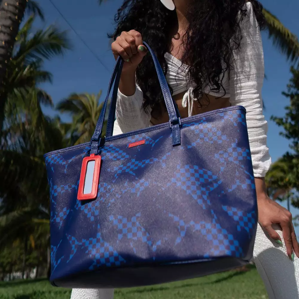 Sprayground camo hot sale shark tote