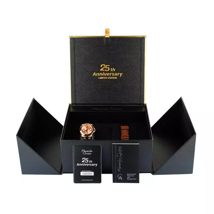 Alexandre Christie Jam Tangan Wanita - Rosegold White - Stainless Steel - 6141 XXVBRGSL