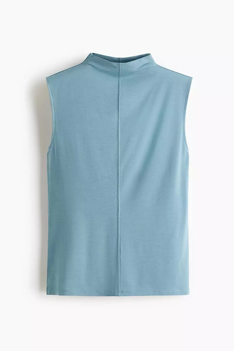 Modal-blend turtleneck top