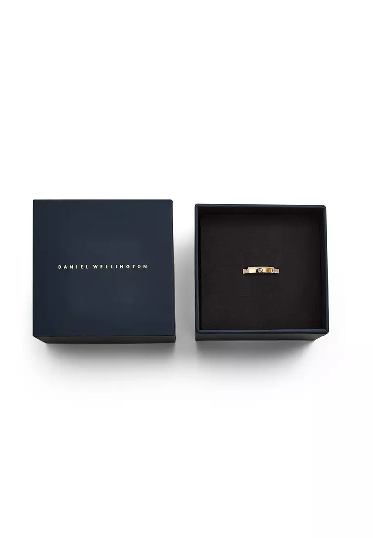 Classic Lumine 4.0mm Ring Gold Unisex Ring for women and men stainless steel crystal Ring DW Official Authentic Original Cincin perempuan lelaki DW