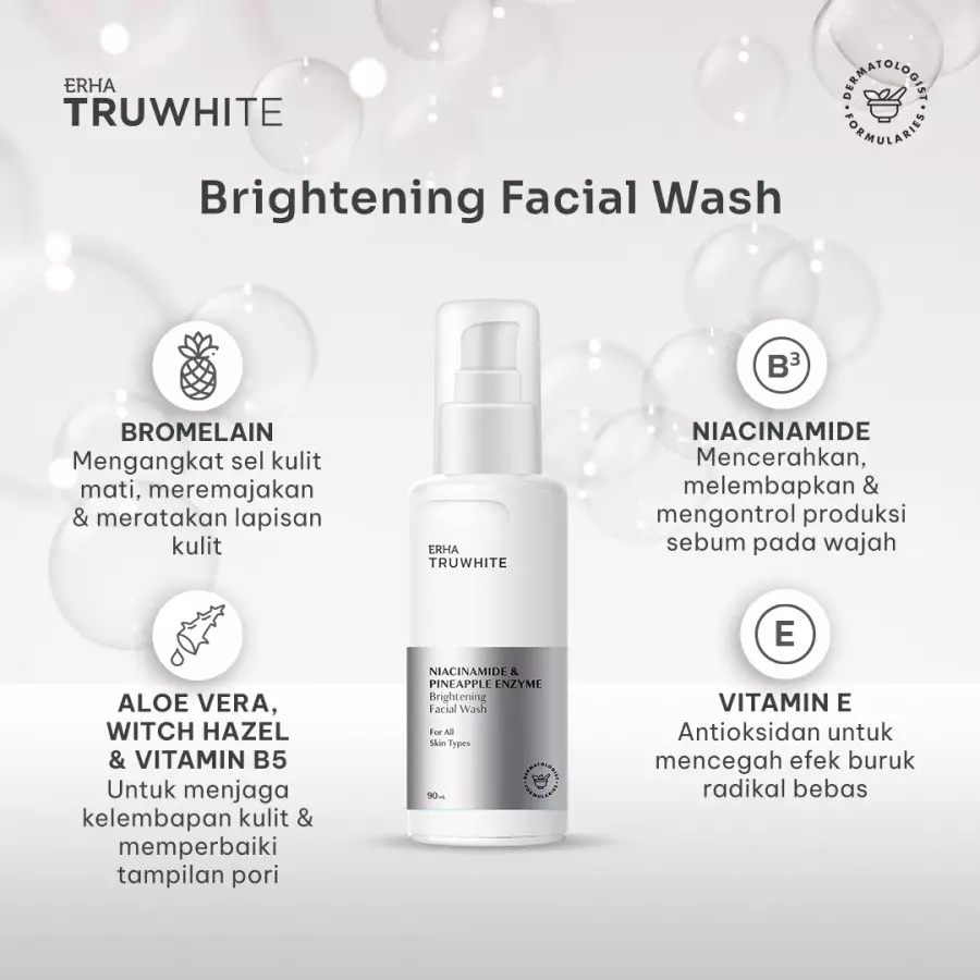 ERHA Truwhite Brightening Facial Wash 90 ml