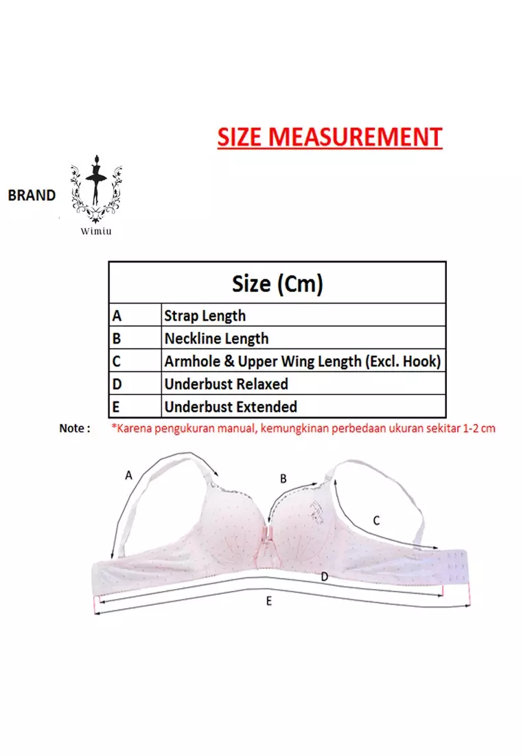 WIMIU BH/Bra Pakaian Dalam Wanita B1313