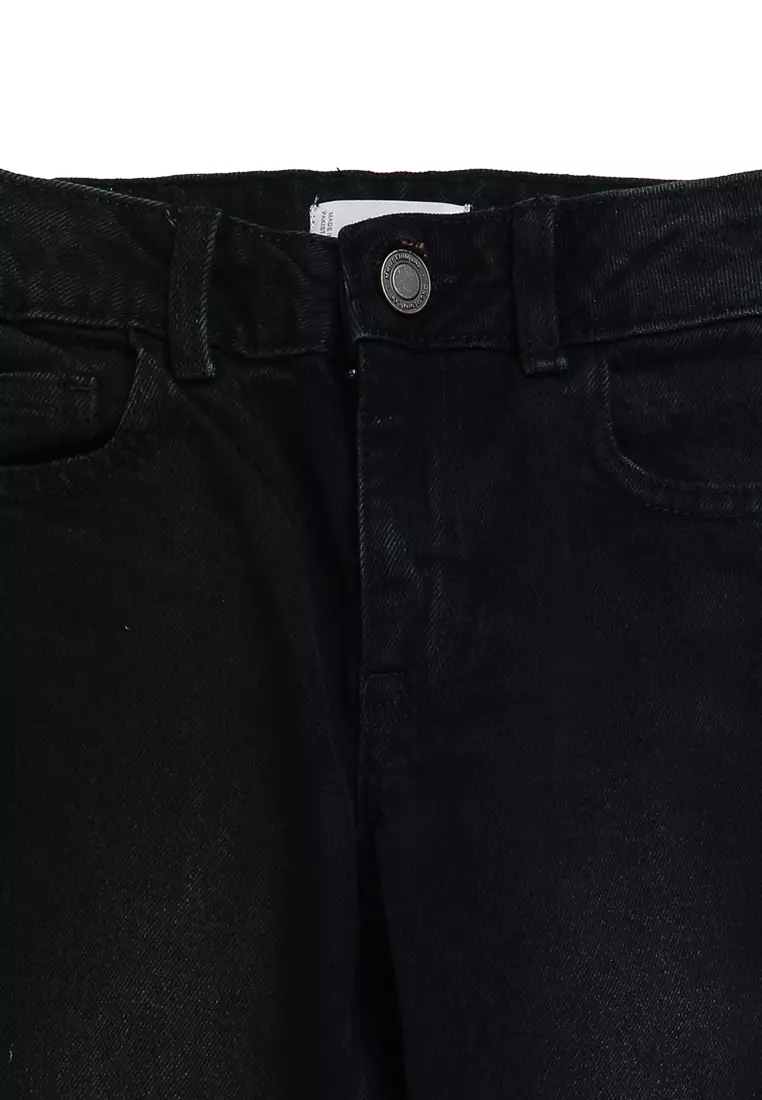 Turned-Up Straight Jeans