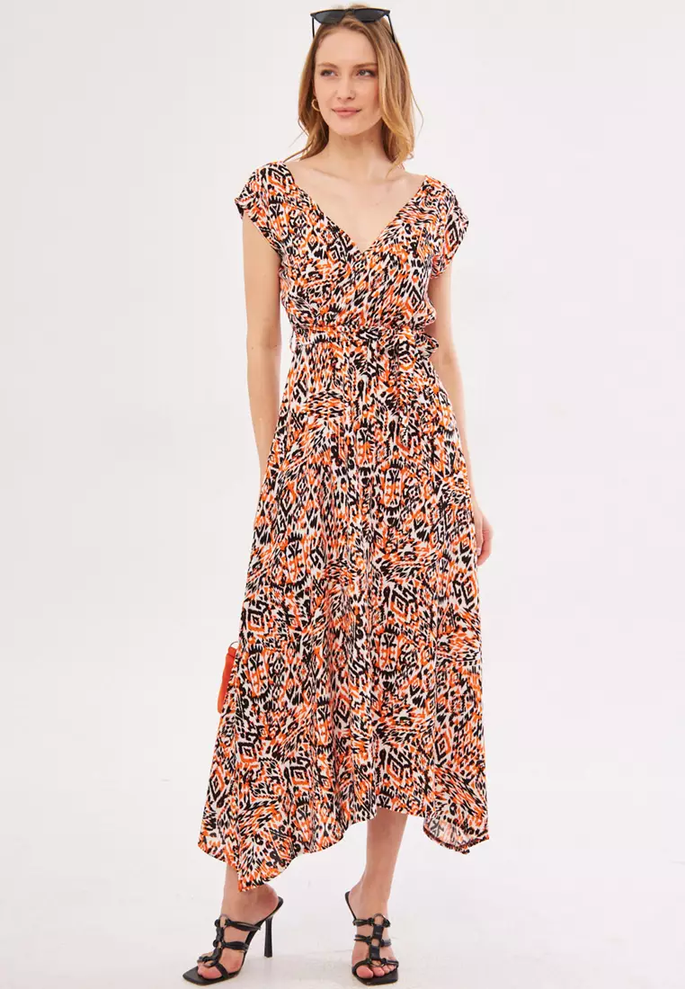 Waist Tie Wrap Dress