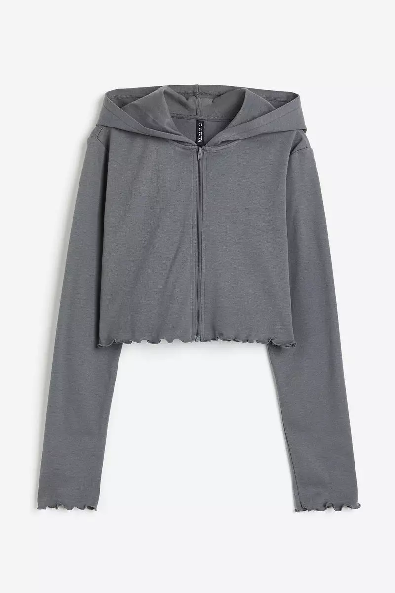 Hm cropped hoodie top