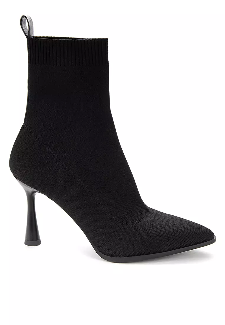 Stiletto heel outlet sock boots