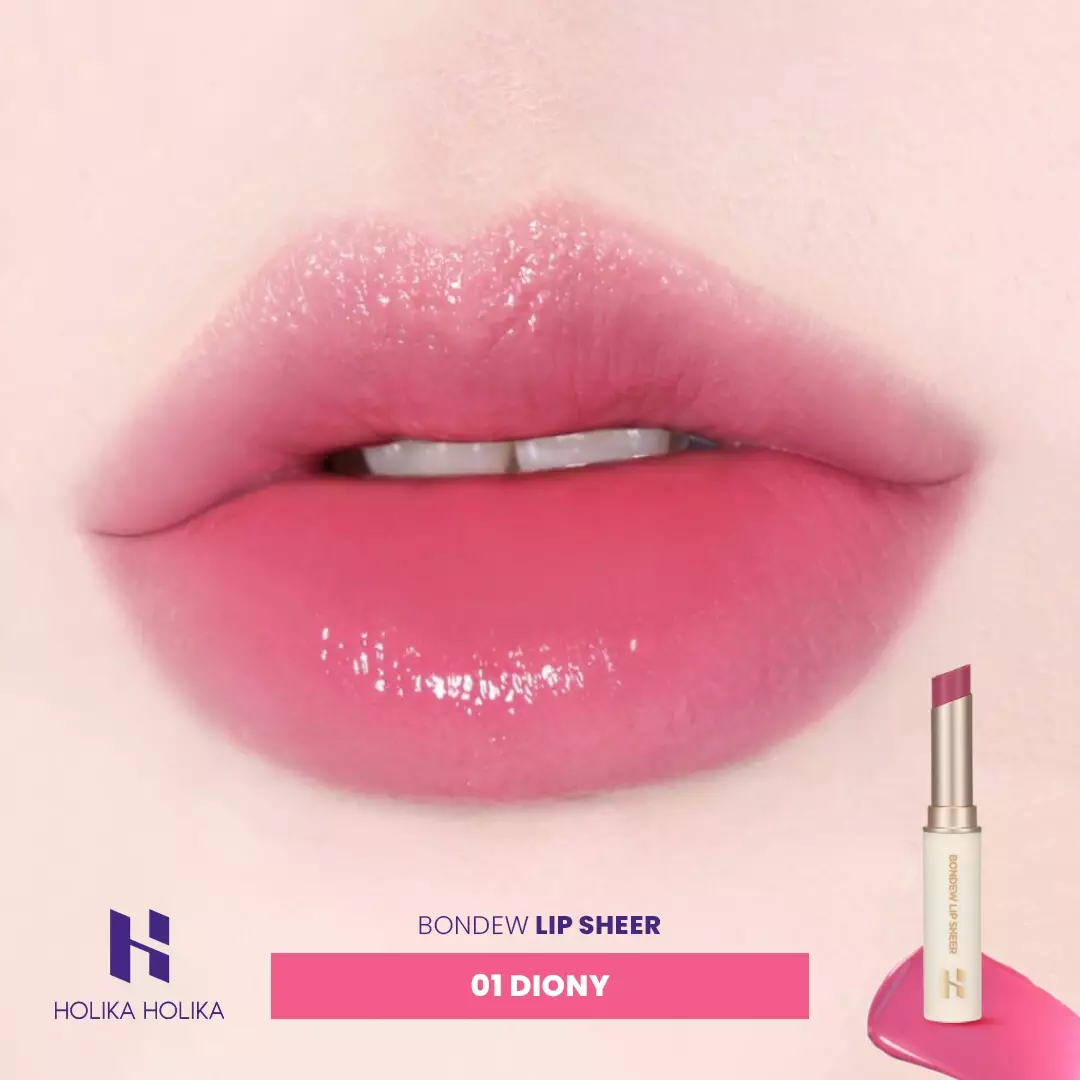 Holika Holika Bondew Lip Sheer (Tarose Collection) 01 Diony | Melting Lip Shine