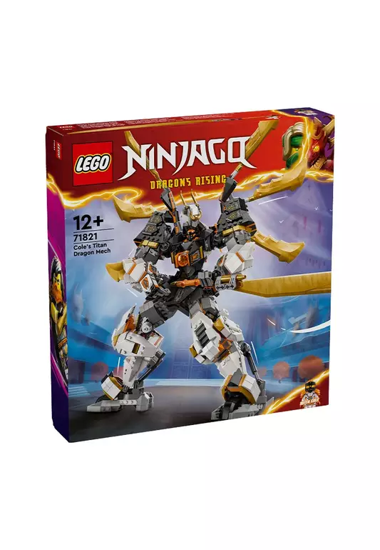 Ninjago 71821 Cole's Titan Dragon Mech, Age 12+, Building Blocks, 2024 (1055pcs)