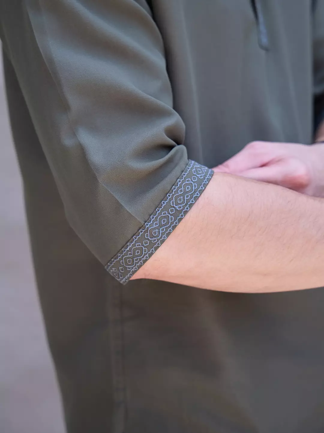 OXCON Kemeja koko Tangan 3/4 Bordir Hasbi Army