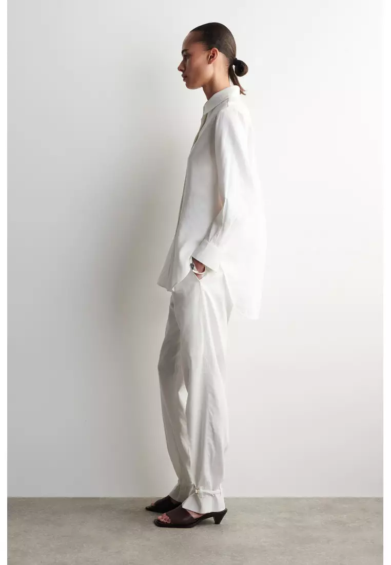 LONGLINE LINEN SHIRT