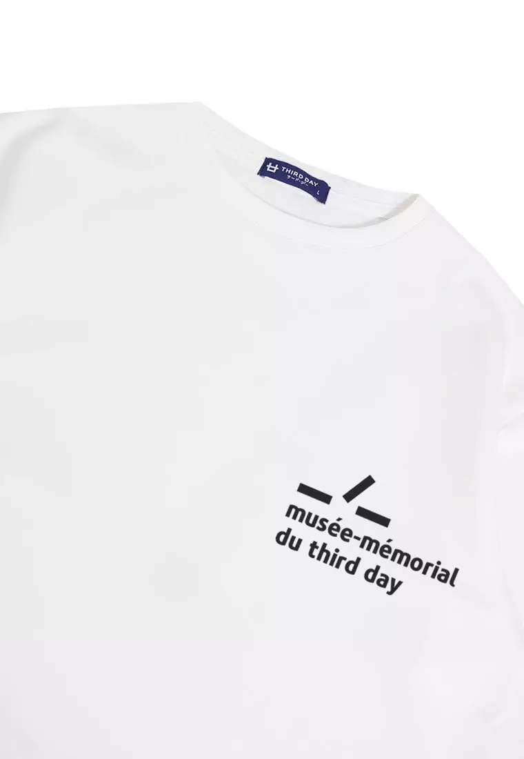 MTQ54 kaos oversize putih bahan tebal scuba musee thirdday pria distro putih