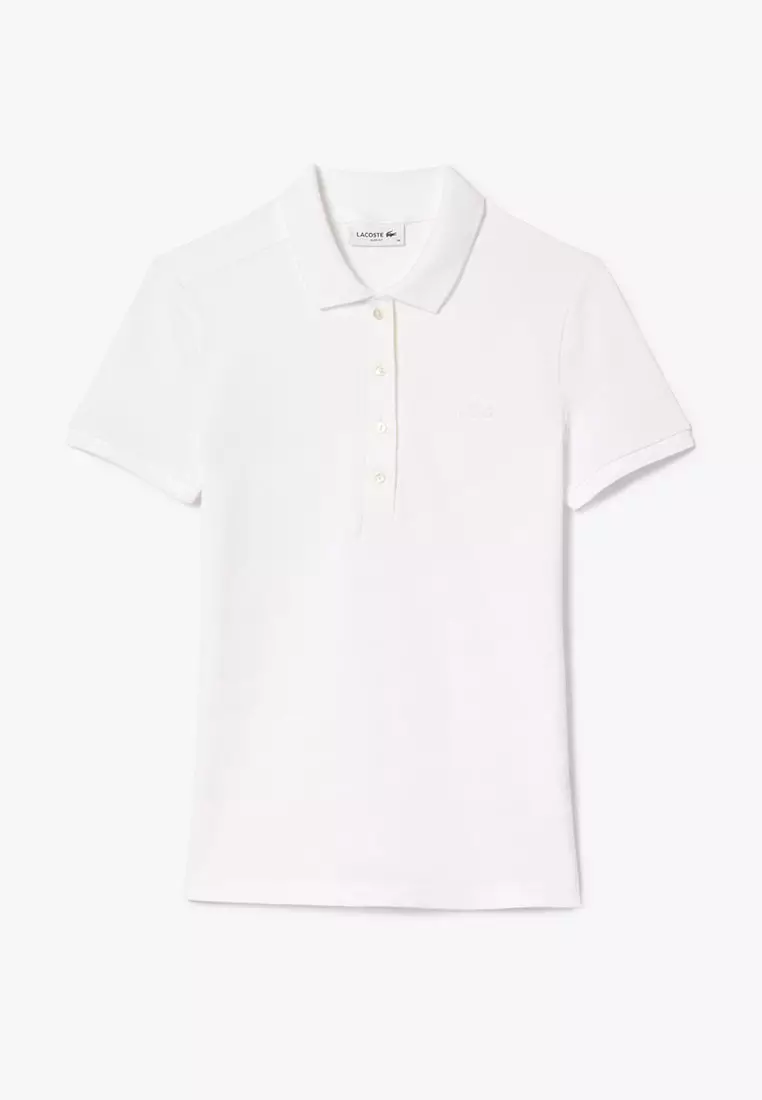 L.12.D Slim Fit Stretch Mini Piqué Polo Shirt