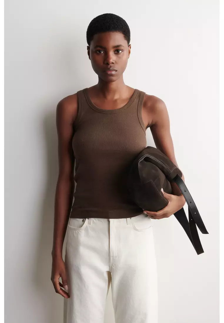 Buy COS RIBBED COTTON TANK TOP 2026 Online | ZALORA Philippines