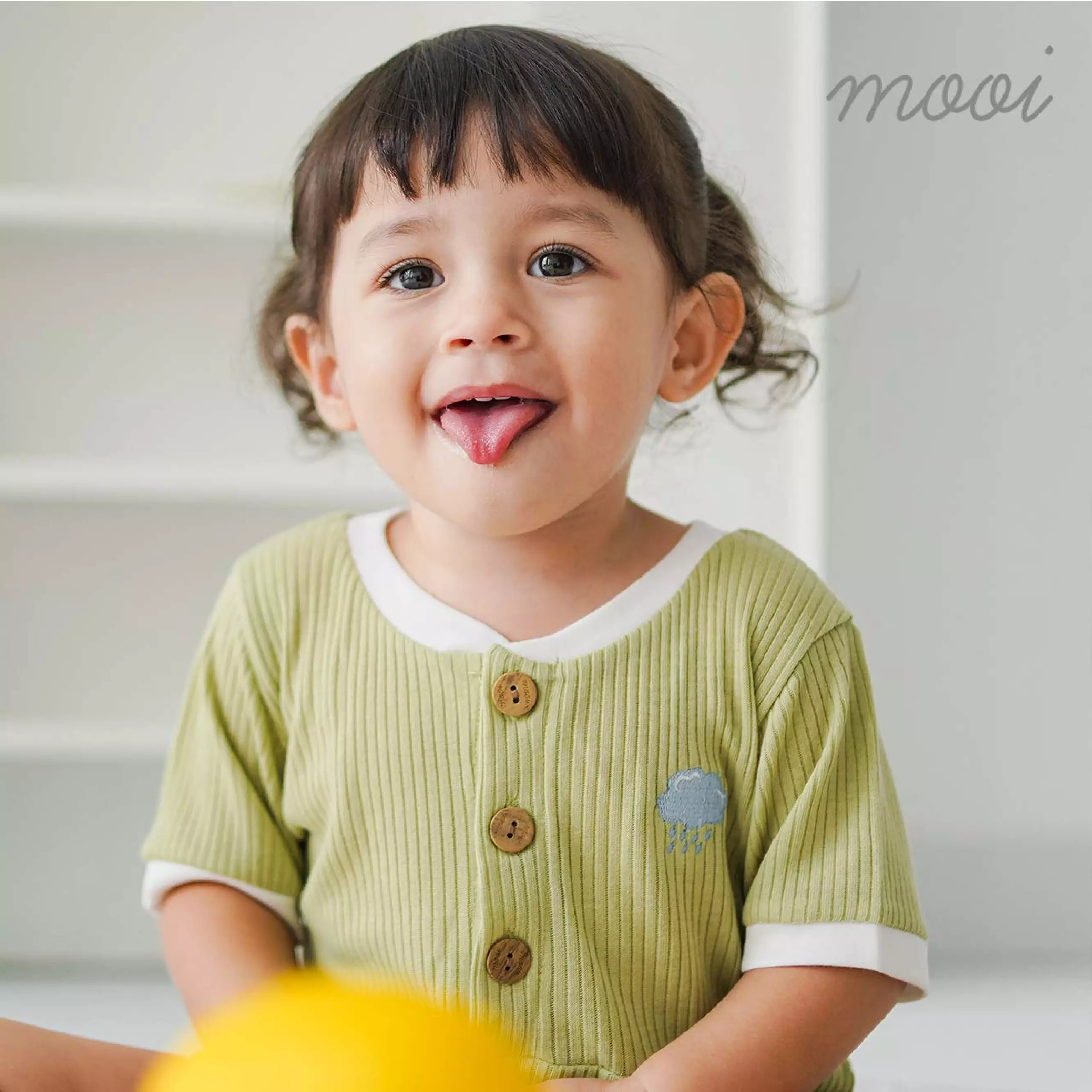 Mooi Jumper Bayi Lilo Rib Romper Baby - Sunshine