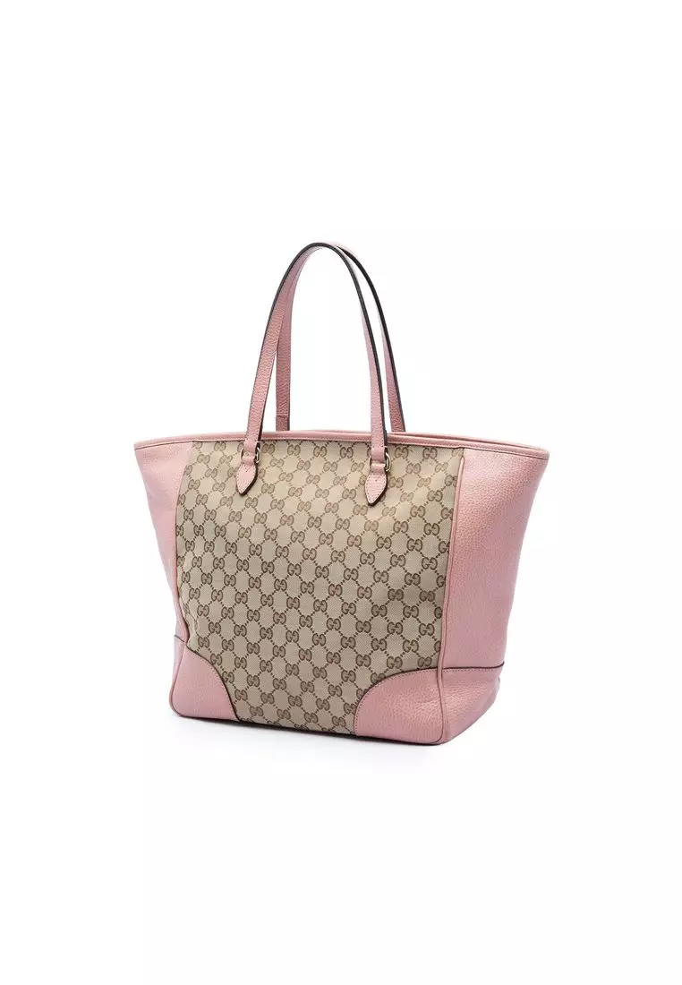 Pre-Loved Gucci Gg Canvas Bree Zippered Tote