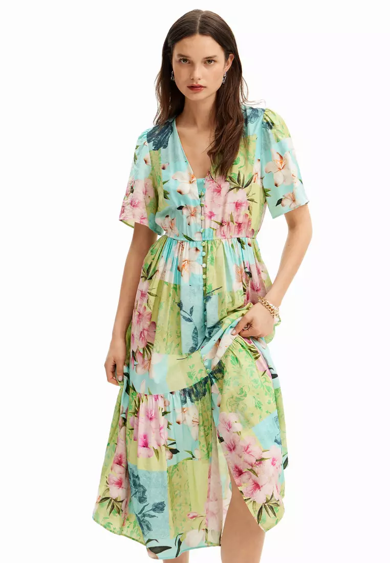 Buy Desigual Cherry blossom midi dress 2026 Online | ZALORA