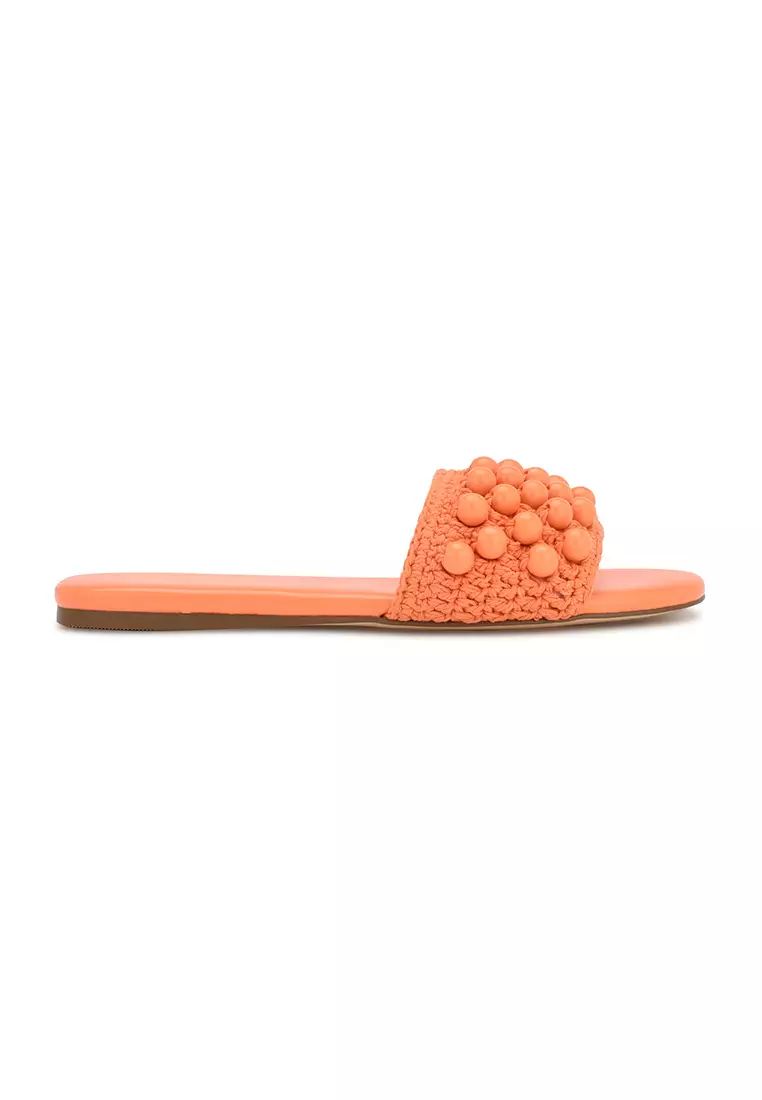 Nine west orange sandals clearance