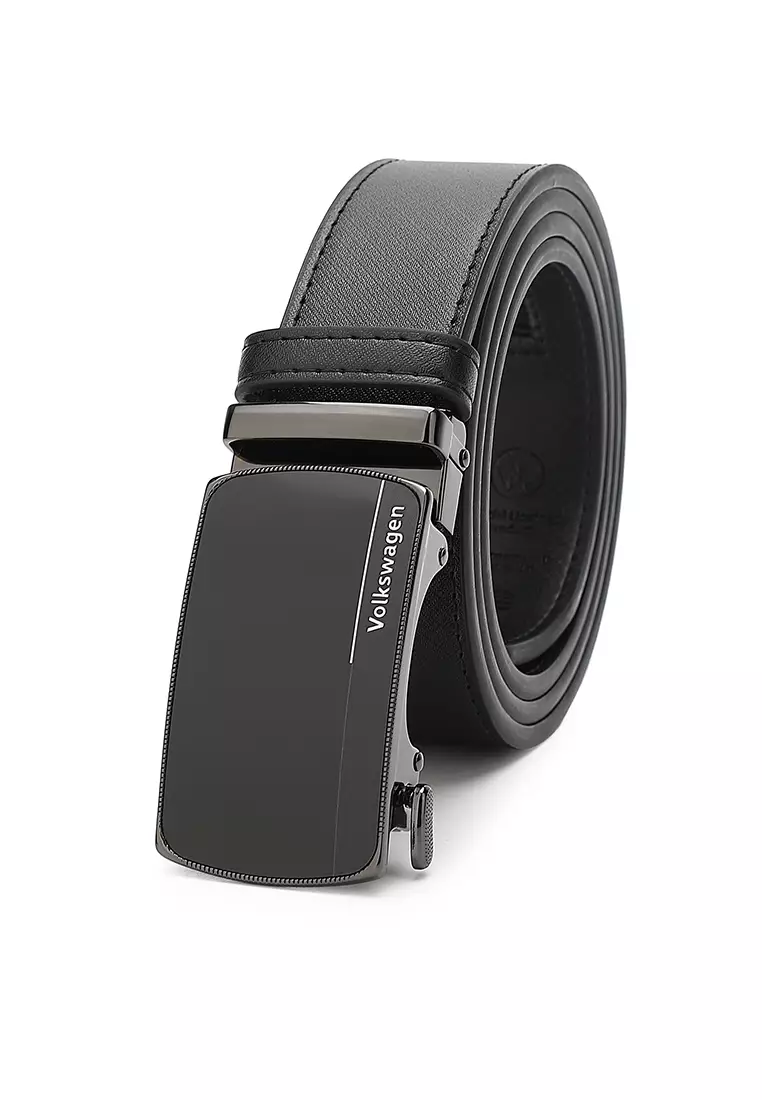 Gift Set - Genuine Leather RFID Wallet + 40mm Automatic Belt (禮盒 - 皮具錢包 + 腰帶) - 黑色