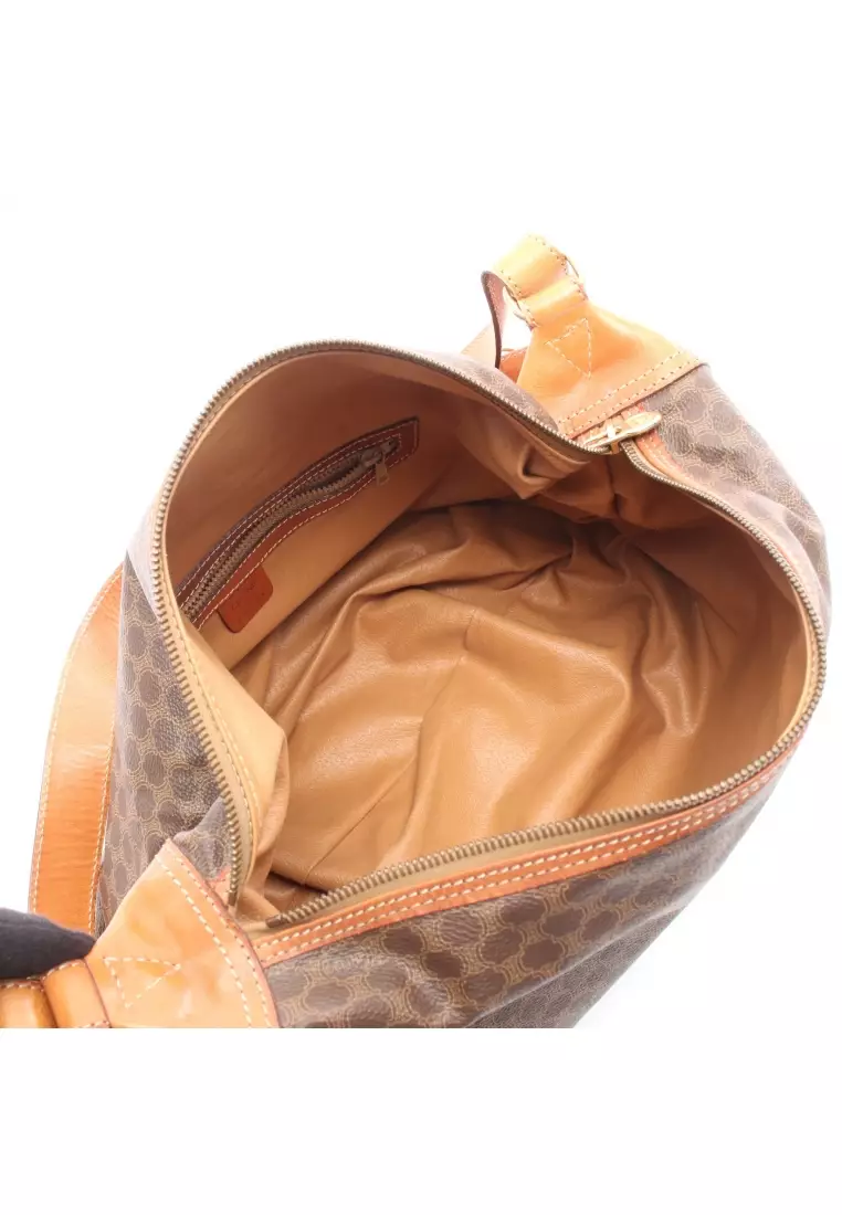 Buy Celine Pre-Loved Celine Macadam Shoulder bag PVC leather Dark