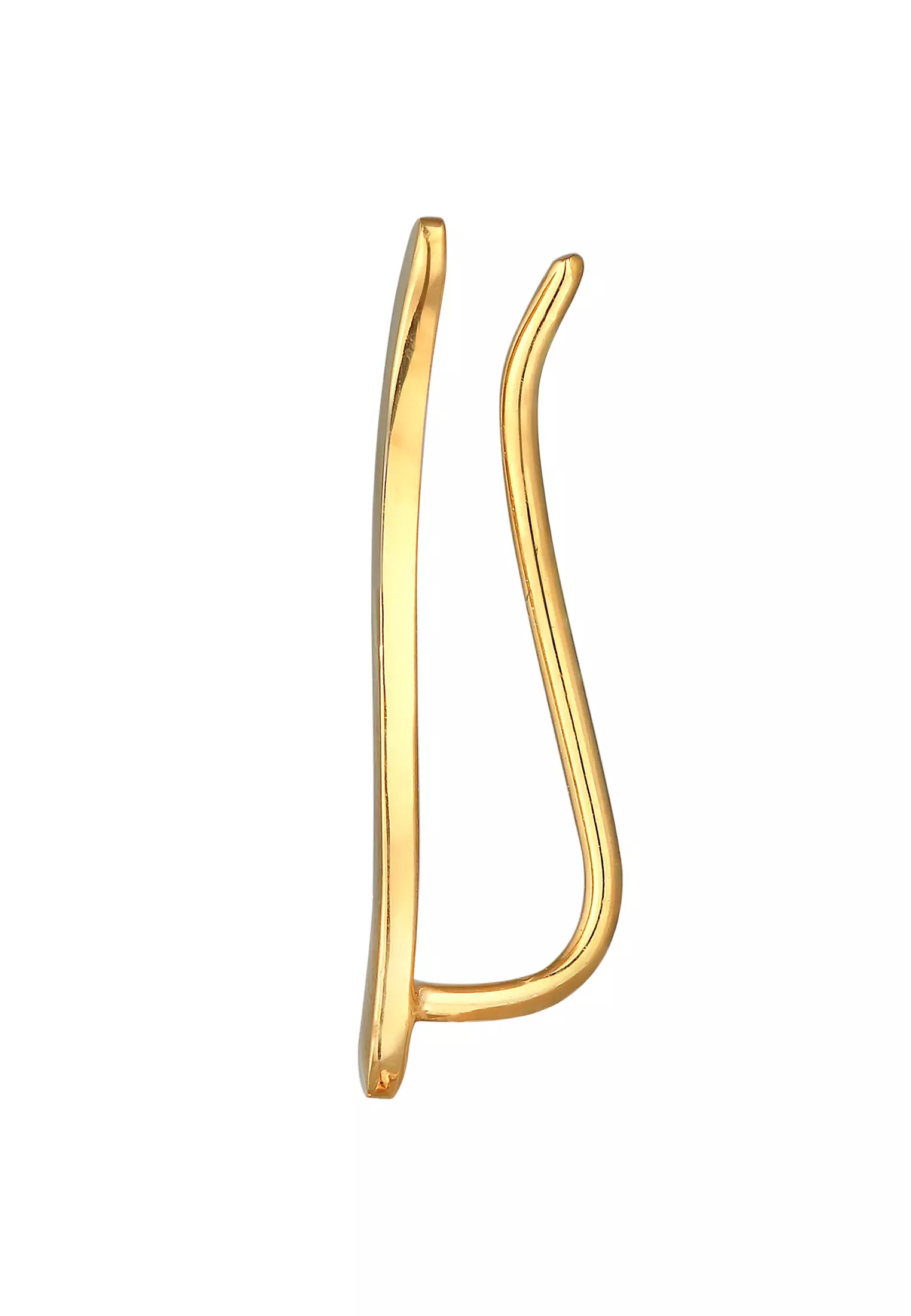 Earrings Earclimber Ear Clips Curved Gold Plated