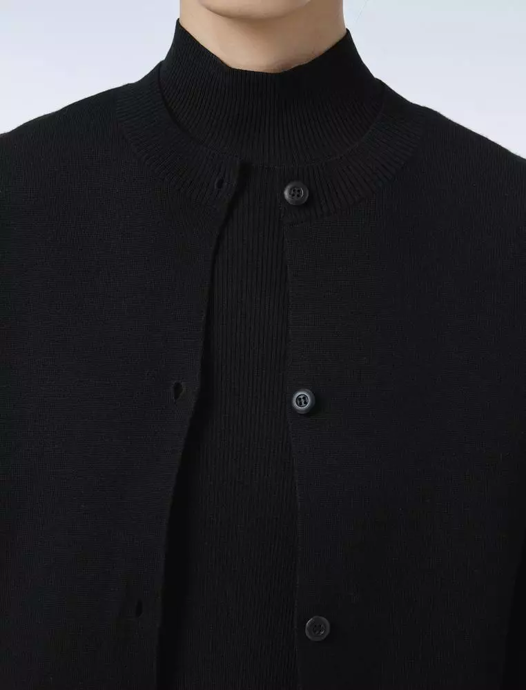 常規短款開襟毛衫