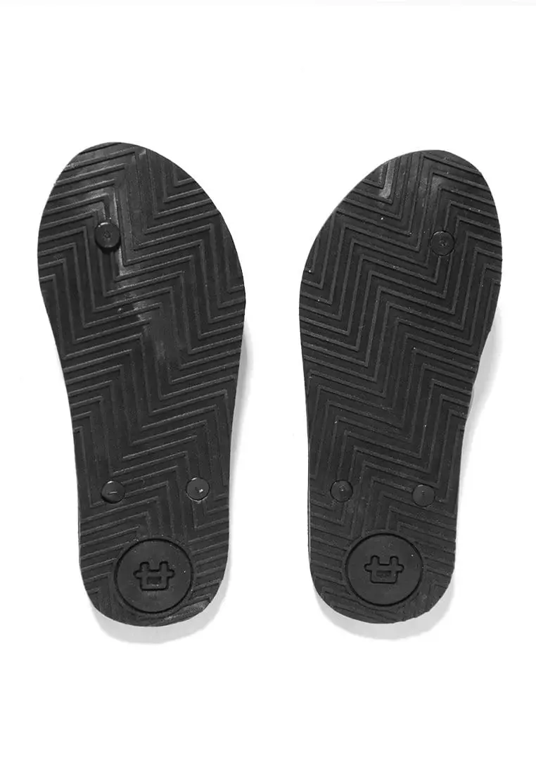 AMB02 Sandal Jepit Pria Hitam Thirdday Zigzag