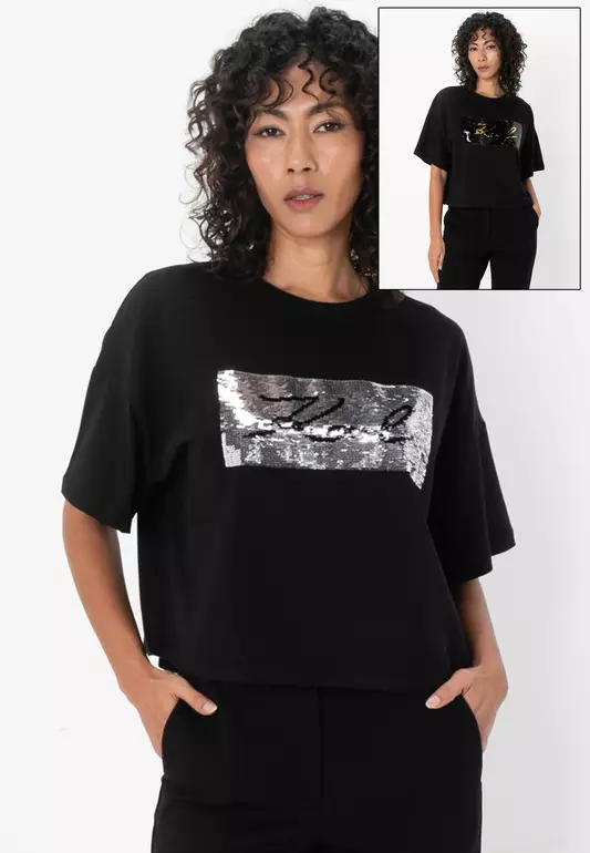 Reversible Sequins T-Shirt