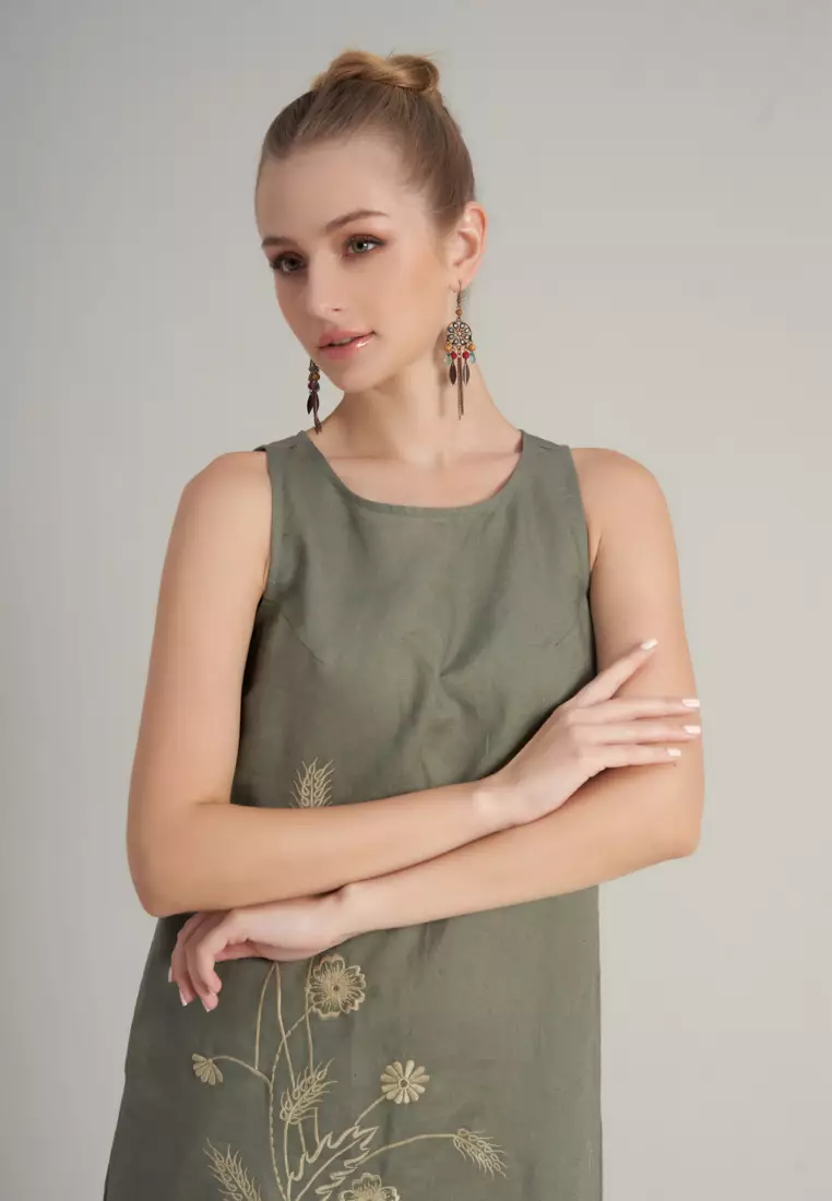 Buy F2 - Fashion and Freedom Holiday Vibes Midi Linen Dress 2026 Online |  ZALORA Philippines