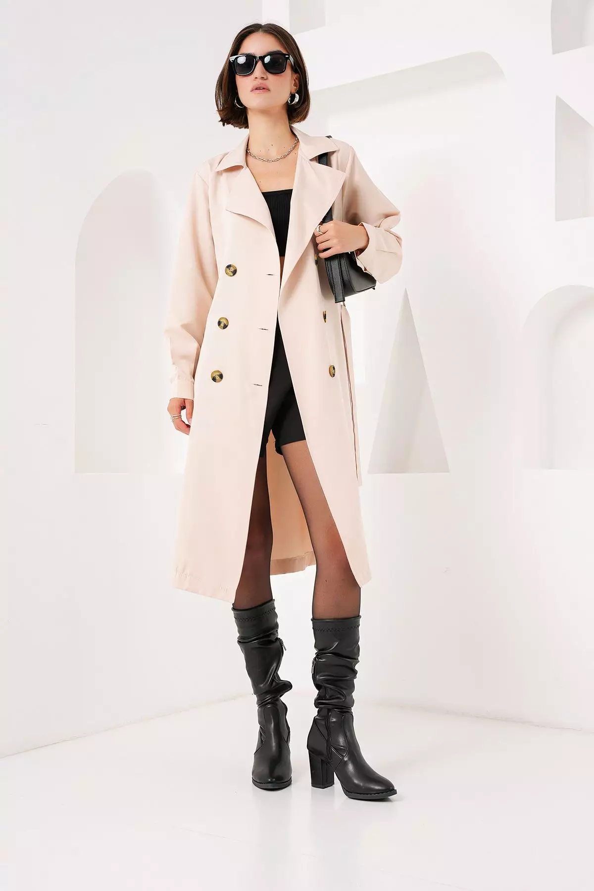 Double-Breasted Trench Coat