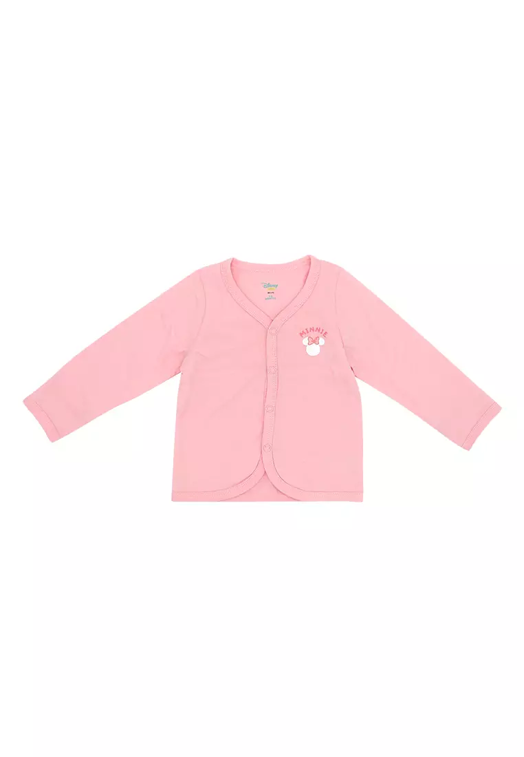 Baby Girl Licensed Newborn Essentials Long Sleeve Button-down Shirt Pack of 2