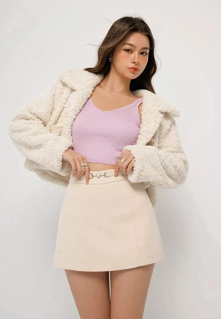 Cropped Knit Tank Top