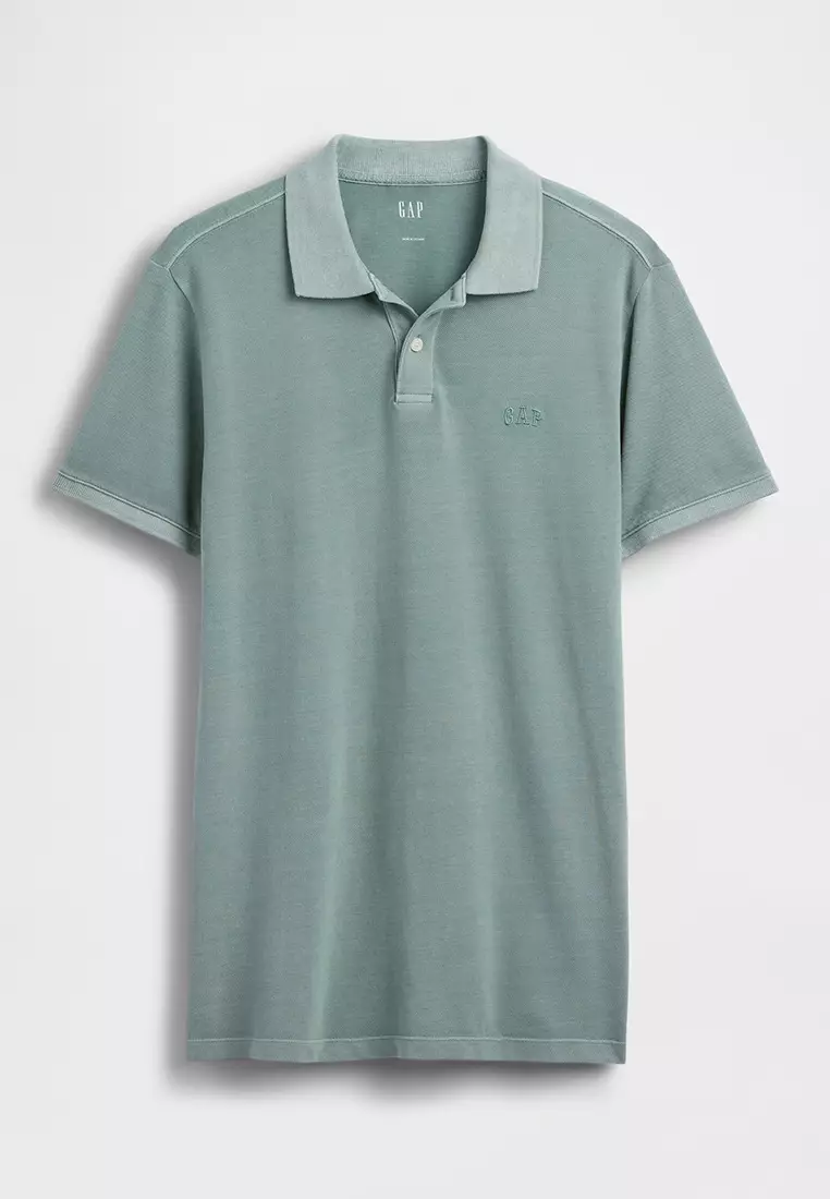 Logo Pique Polo Shirt