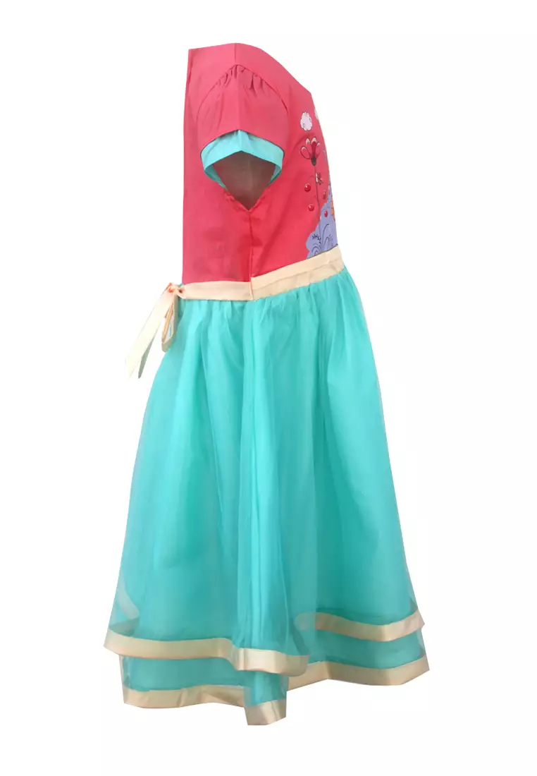Two Mix Dress Anak Perempuan Fashion Motif Nonik Cantik Usia 1-12 4113