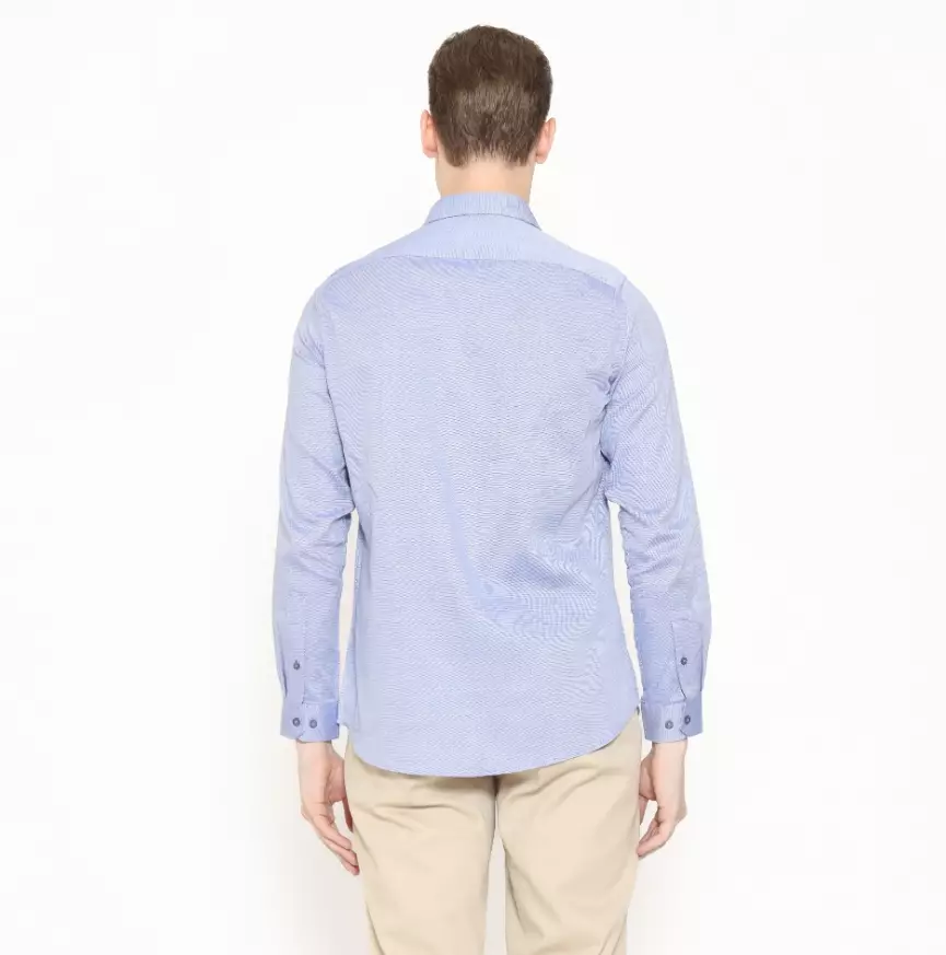 Schoeller Kemeja Formal Pria Lengan Panjang Slim Fit – Blue – Ukuran 14.5/S–17/XXXL – ANDREW-MLS