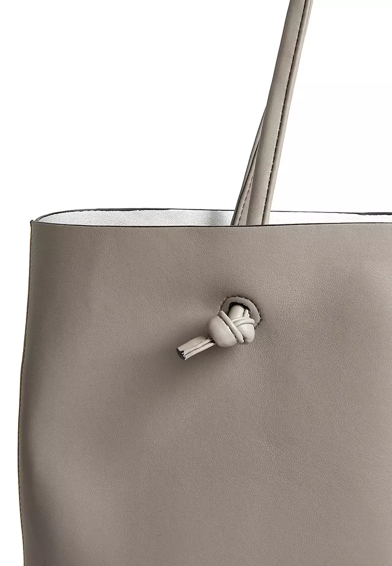 Faux Leather Tote Bag